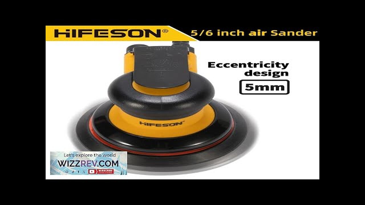 HIFESON 5inch/6inch Pneumatic Orbital Sander Air Polisher 125mm/150mm Air Vacuuming Review