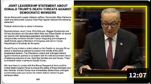 HANG TRAITORS: Sen. Schumer Misrepresents Trump's Warning to Officials Promoting A Military Coup