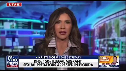 🚨 Noem: 150+ illegale Sexualstraftäter festgenommen – Trump handelt
