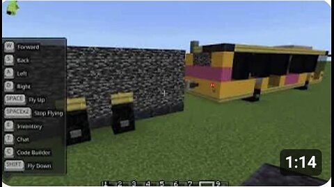 How to build a yellow citybus in Minecraft