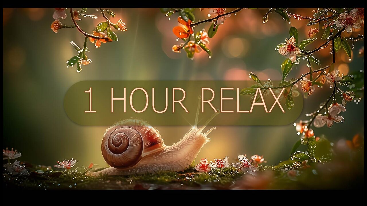 1 hour of peaceful music and birds singing| relax with Lotty the snail