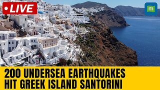 Live from Greek island Santorini where evacuation underway following intense seismic activity