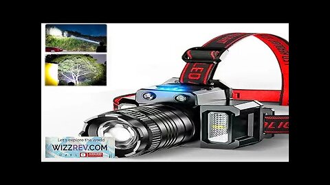 LED Sensor Headlamp Camping Search Light Head Flashlight Rechargeable Powerful Head Lamp Review