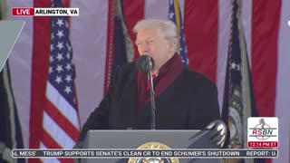 WATCH: President Trump Speaks at Arlington National Cemetery on Veterans Day - 11/11/25