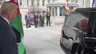 President Trump hosts King Abdullah II of Jordan at the White House.