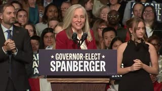 Virginia Governor-Elect Abigail Spanberger gives victory speech - November 5, 2025