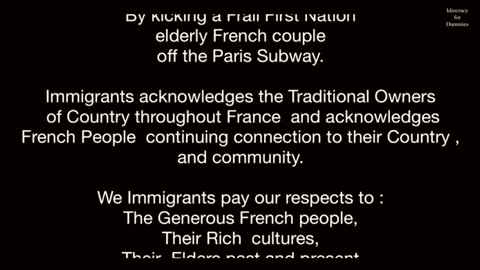 🇫🇷 A GRATEFUL AFRICAN MIGRANT KICKED AN ELDERLY FRENCH COUPLE OUT OF THE PARIS SUBWAY BECAUSE THEY ARE WHITE