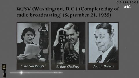 1939 Radio: WJSV Broadcast Day Pt 16 - Columbia Workshop Drama & Americans at Work, OTR Capsule