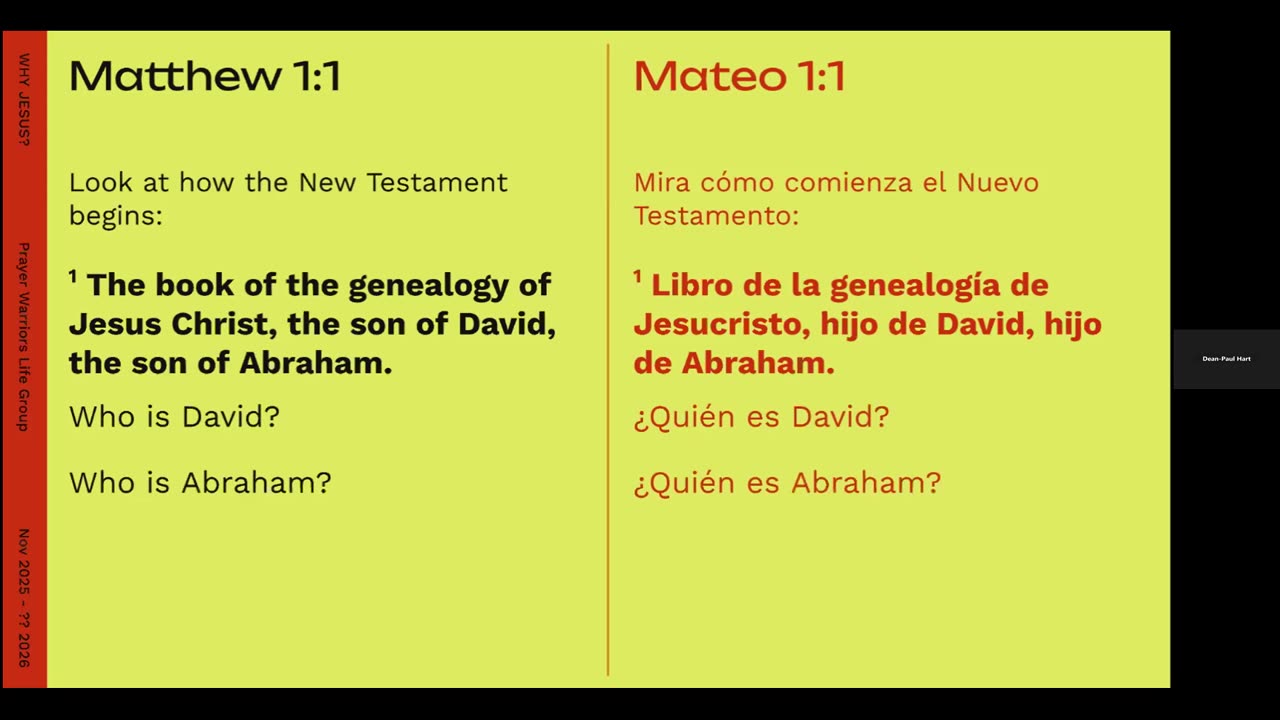 Why Jesus (11/23/2025)