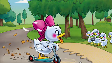 Daisy Duck on a Scooter — Chaos Live on Air!