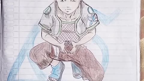 Drawing nara Shikamaru Naruto's friend