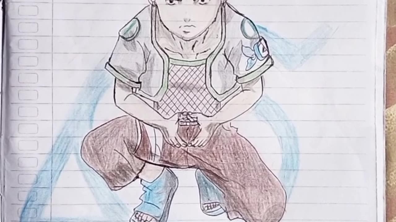 Drawing nara Shikamaru Naruto's friend