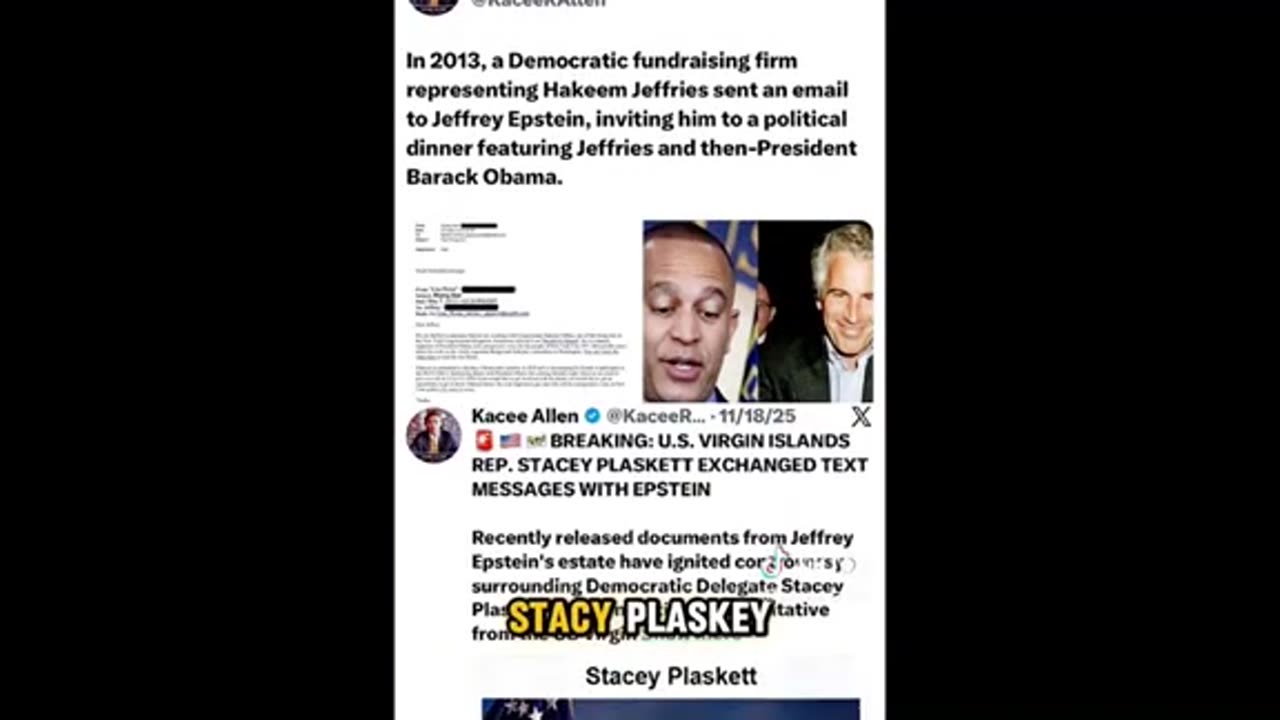 Epstein --> Schumer, Jeffries ..