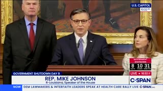 Mike Johnson goes NUCLEAR on Schumer — reveals truth behind gov't shutdown