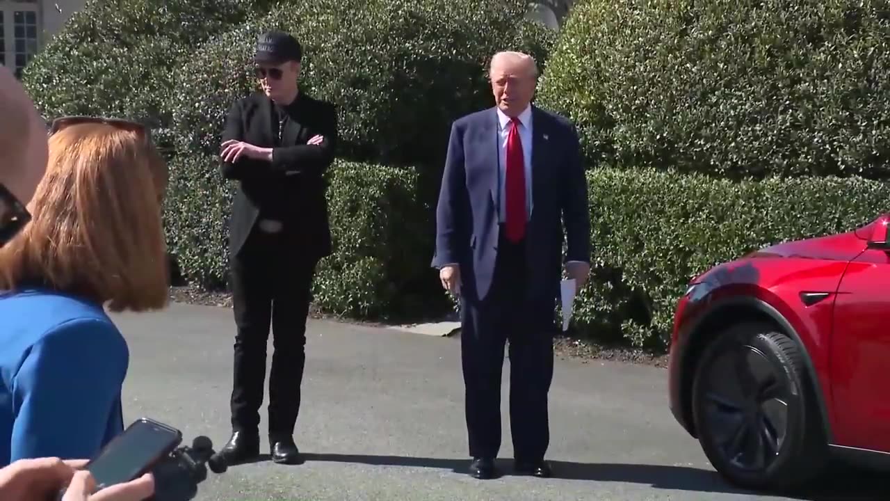 President Donald J. Trump buys a Tesla!