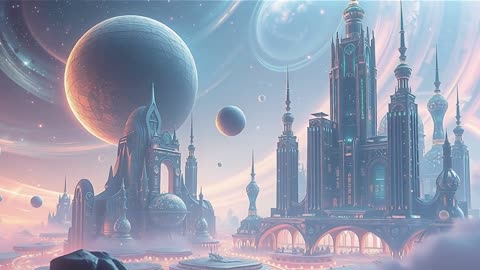Celestial Dreams Ambience | Relaxing Space Soundscape for Focus & Calm