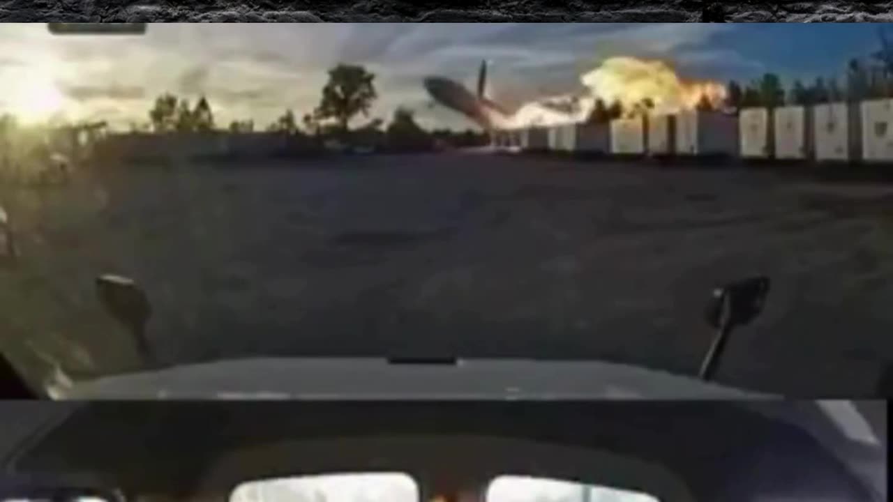 Dash Cam view of the Louisville Plane Crash