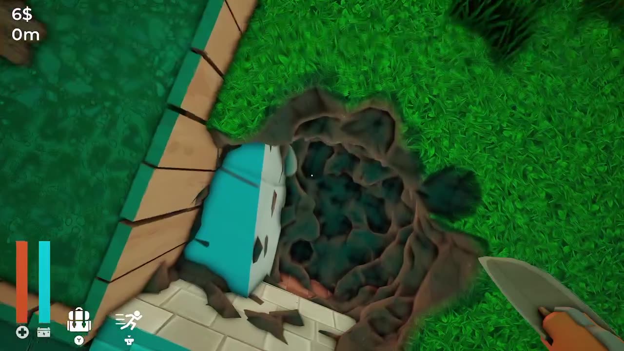 Digging a hole before doing other stuff