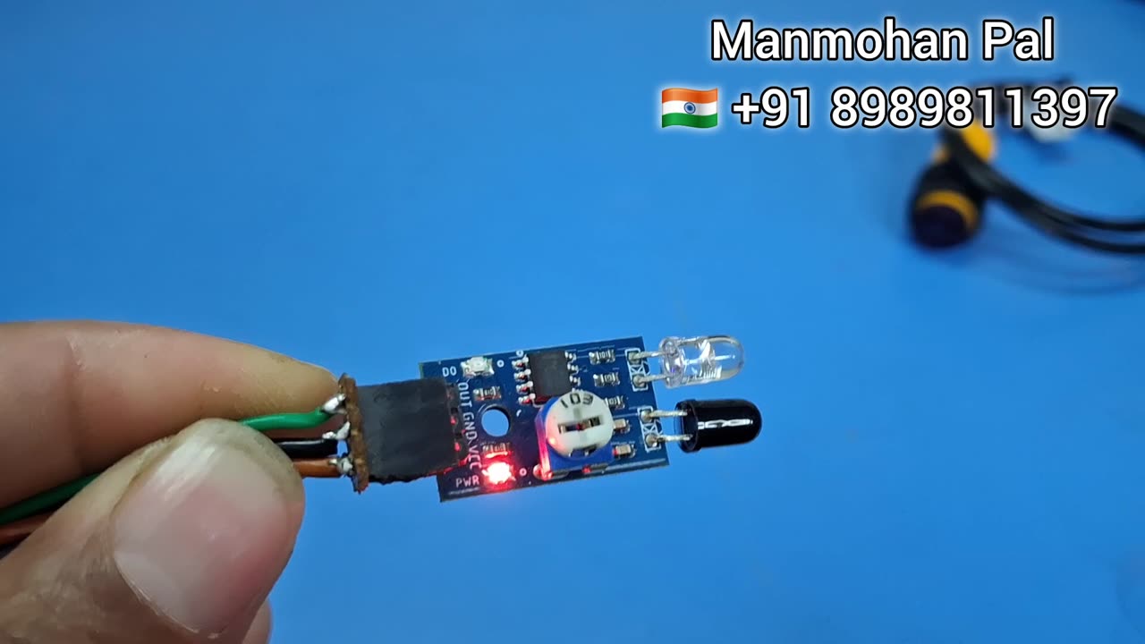 IR sensor Module pinout Connectio and Testing by Manmohan Pa