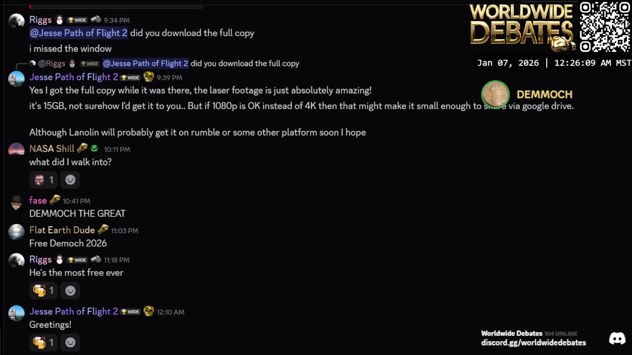 0271 WIDESTREAM - Worldwide Debates - YouTube/Twitch/Rumble