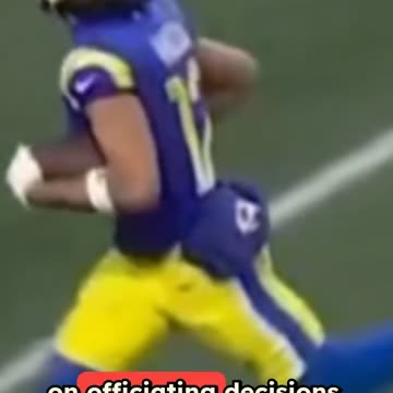 Puka Nacua Fined for Officiating Comments