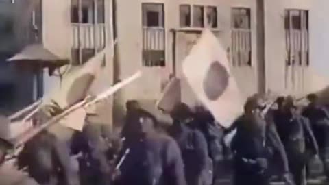 米国パラマウントニュース映画カメラマンアーサーメンケンの撮影した日本軍の南京入城真っ最中の映像です