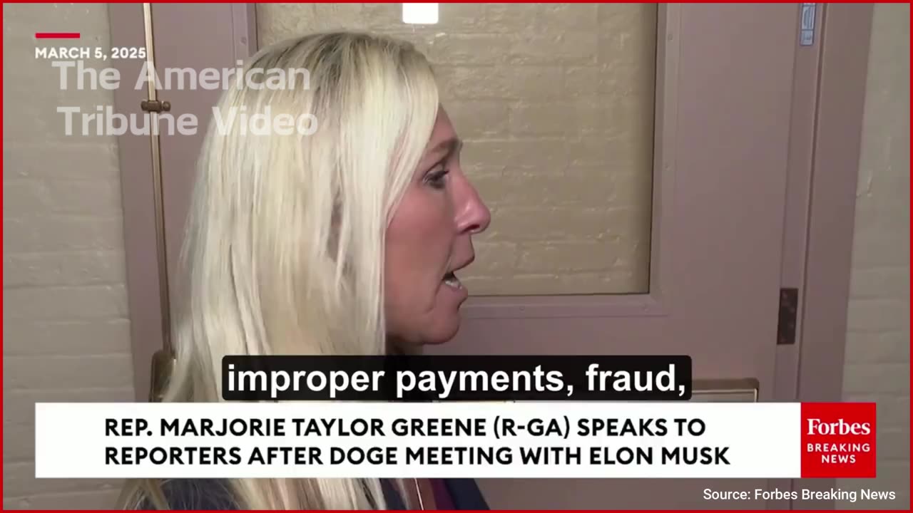 MTG Exposes How “The American People Have Been Robbed Blind” Through “Fraud,” Theft Exposed by DOGE