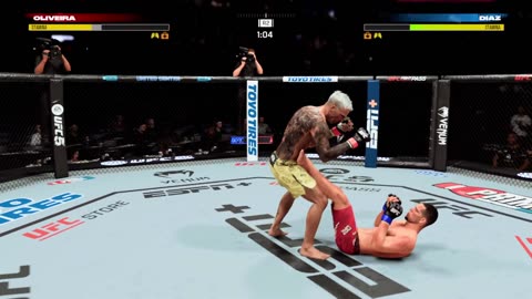 UFC Fight Charles Oliveira VS Nate Diaz - EA Sports UFC 5