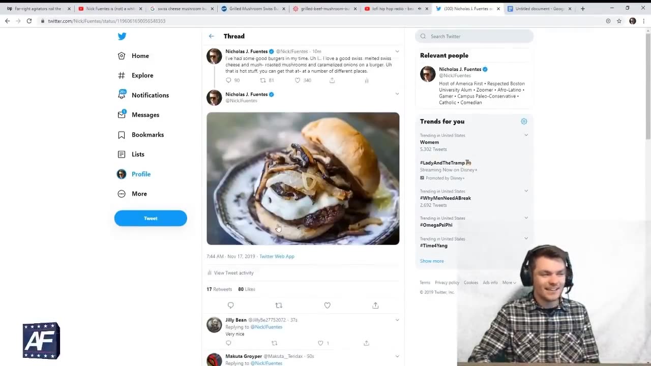 Nick Fuentes Reacts to Richard Spencer's EPIC burger review