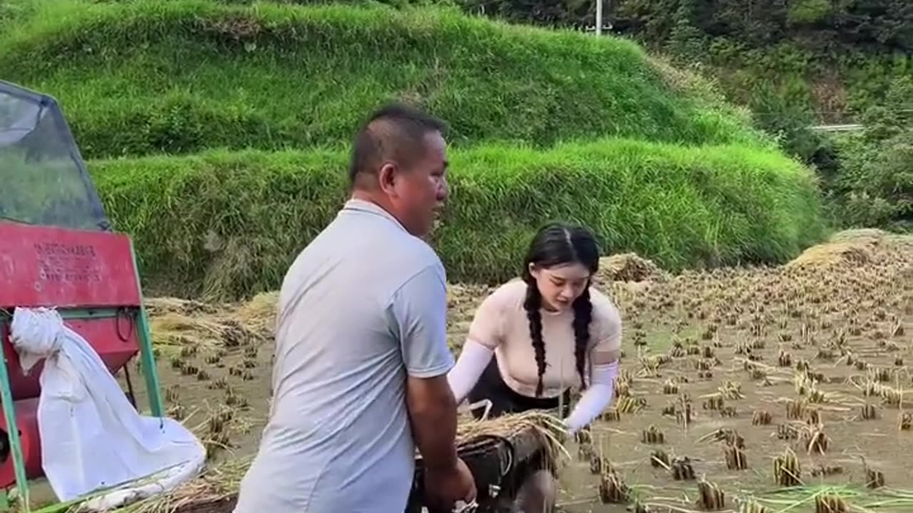 Life as a traditional farmer is tough, but life is peaceful.