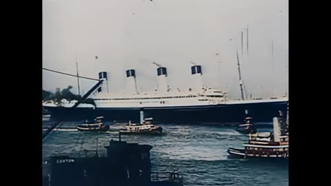 RMS Olympic from 1908 to 1935 in Color