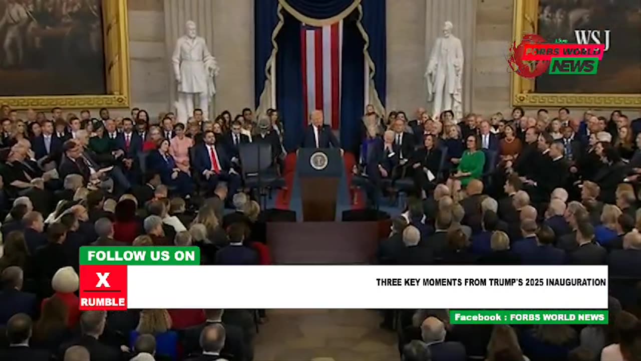 Donald Trump takes the Oath of office for the second time as President
