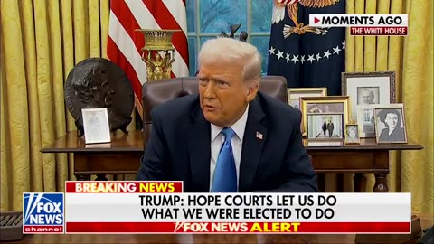 PRESIDENT TRUMP: "I see a lot of kickback here...