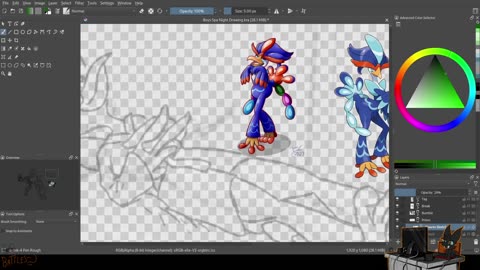 Boys' Night Out (Digital Art Commission Timelapse)