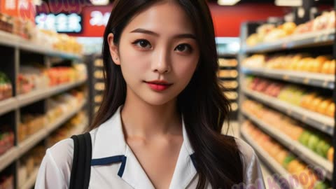 [4k] AI Beauty - Sena - Pretty Girl at the Shop! 可愛い店員さんせな ❤️