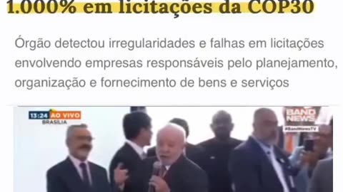 LULALADRÃO: TCU aponta sobrepreços de até 1.000% em licitações da COP30.