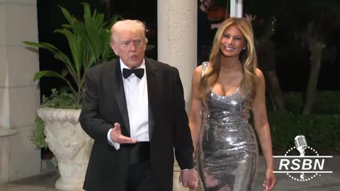 WATCH: President Trump Arrives at His New Year's Party - 12/31/25