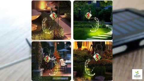 BUARO8AGA Solar Watering Can with Lights