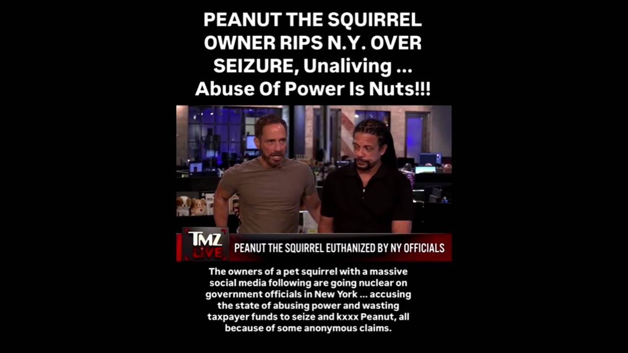 New York raids private residence and kills Peanut the Squirrel and Fred the Racoon #policestate