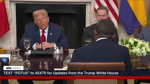 President Trump Participates in a Multilateral Lunch with African Leaders
