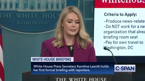 White House Press Secretary on Welcoming New Media Voices to Briefings