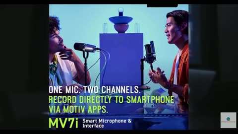 Shure MV7i Smart Microphone with Built-in Audio Interface - Podcast & Musician M