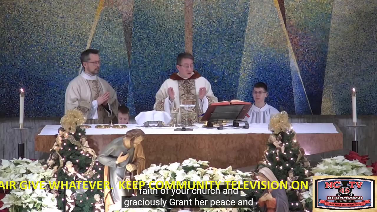 NCTV45 CATHOLIC MASS HOLY SPIRIT PARISH (ST VITUS) 4 PM SATURDAY JAN 4 2025