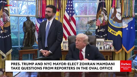 Trump Recalls Mamdani Requesting Photo In Front Of FDR Portrait