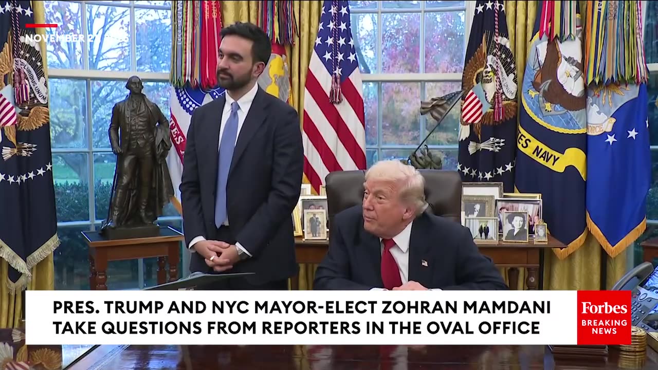 Trump Recalls Mamdani Requesting Photo In Front Of FDR Portrait