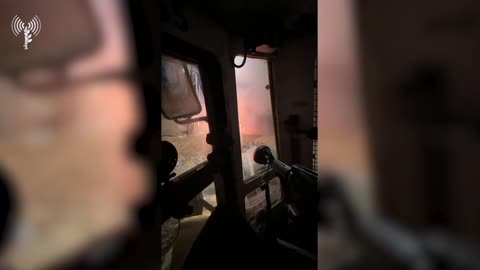 Israeli Soldiers Held Up Inside Armored Excavator Desperately Fighting for Survival