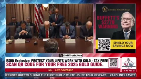 President Trump starts off his First Cabinet Meeting with a Prayer 🙏