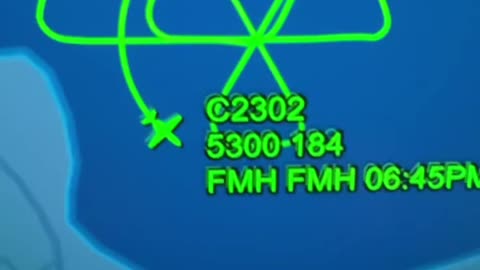 Flight C2302 - Is the pilot trying to send us a message??