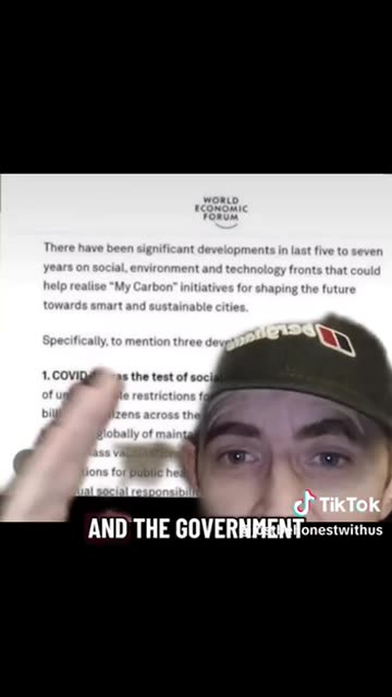 WEF - A test of conformity?... more like a plausible deniability attempt for worldwide genocide?