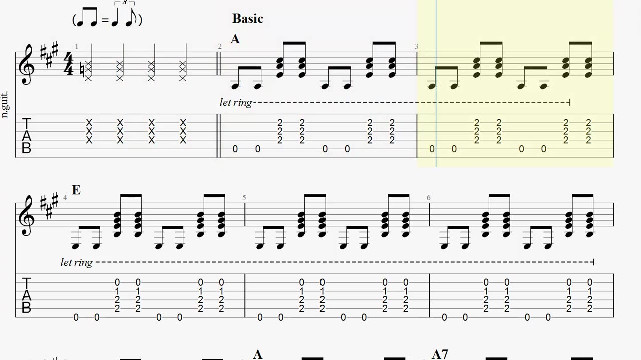 Rhythmic Connections in A